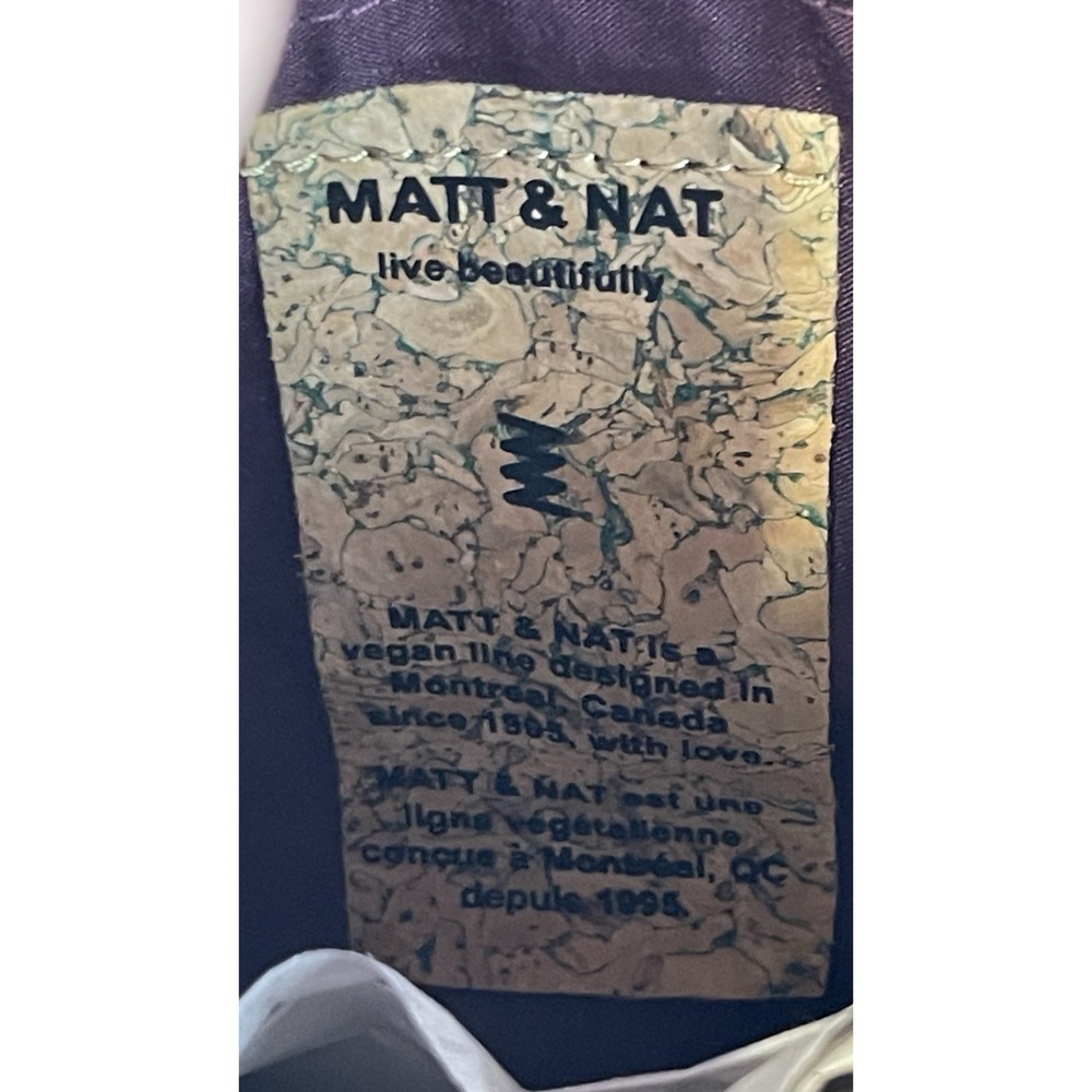 Matt & Nat Cork  Vegan Leather Wristlet Crossbody Bag Recycled‎ Lining - Picture 4 of 10